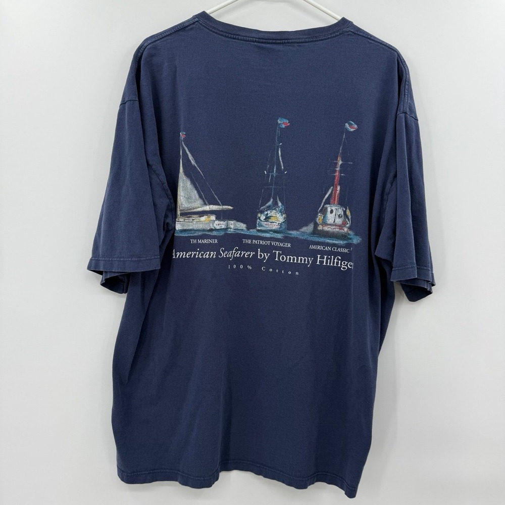 Vintage Tommy Hilfiger American seafarer tshirt xl 90s‎